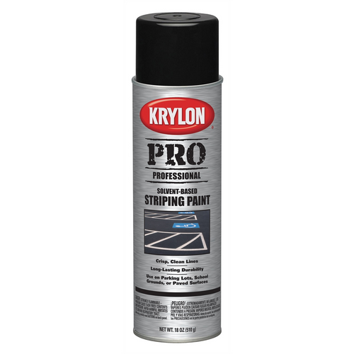 Krylon Striping Paint Cover-Up Black 18 oz. Aeroso Krylon Striping Paint Cover-Up Black 18 oz. Aeroso
