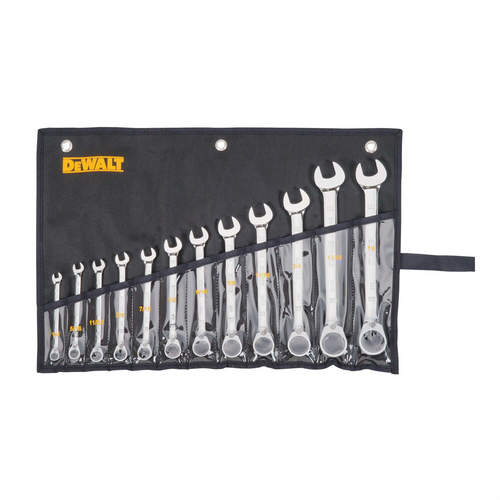 DeWalt Ratcheting Wrench Set, SAE, 12-Piece DeWalt Ratcheting Wrench Set, SAE, 12-Piece