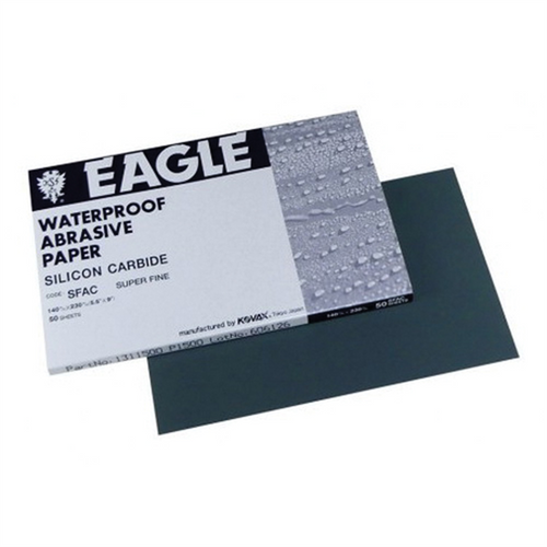 Eagle Abrasives, Inc. KOVAX 131-1200 Sanding Sheet, 5-1/2 in W x 9 in L, 1200 Grit, P1200-A Grade, Silicon Carbide
