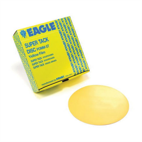 Eagle Abrasives, Inc. KOVAX 778-0800 Sanding Disc, 6 in Dia, 800 Grit, Aluminum Oxide Abrasive, Yellow, Dry, Super-Tack Attachment