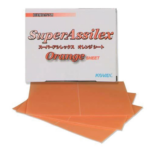 Eagle Abrasives, Inc. KOVAX Super Assilex 191-1510 Sanding Sheet, 130 mm W x 170 mm L, 1200 Grit, Aluminum Oxide Abrasive, Orange