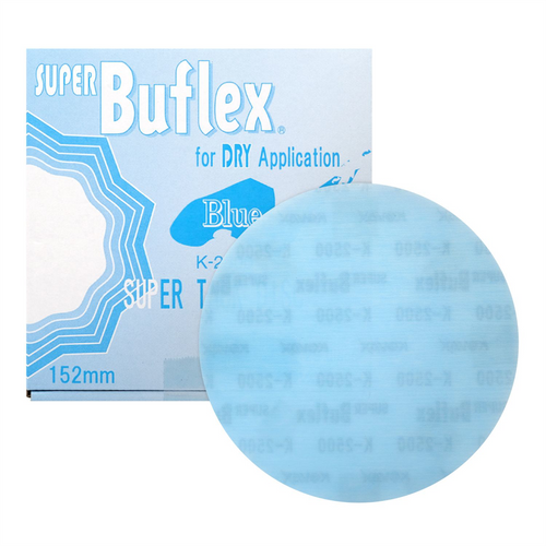 Eagle Abrasives, Inc. Super Buflex 193-1506, 6 in Disc 2500 Grit, Blue, Dry, Hook and Loop, No Holes