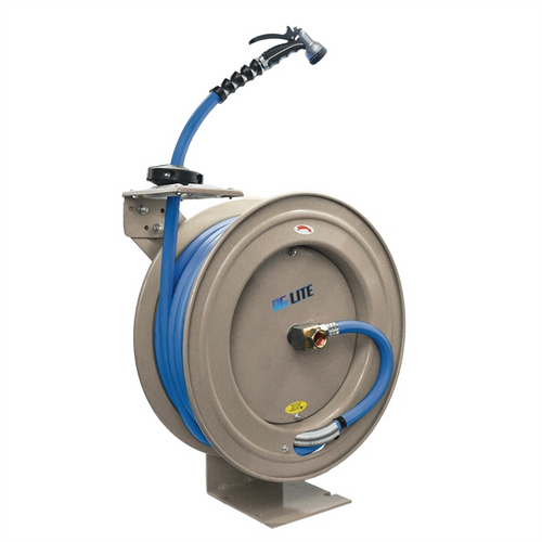 BluBird AG - Lite Rubber Water Hose Reel Heavy Duty Single Arm Assembly 1/2" x 50'