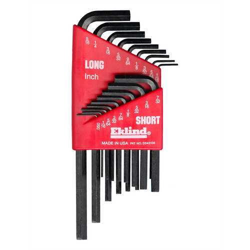 Eklind Tool Company HEX KEY SET 18 PC SAE SHORT/LONG