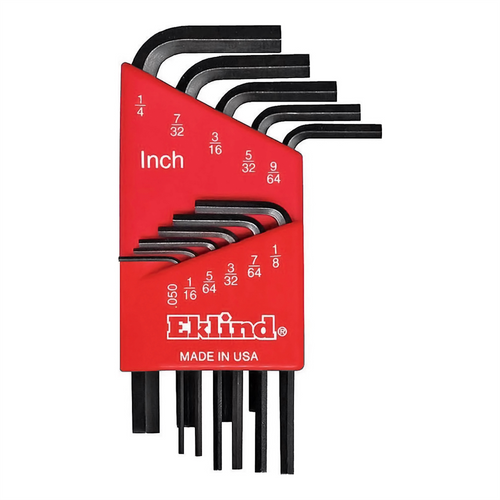 Eklind Tool Company HEX KEY SET 11 PC SAE SHORT .050-1/4IN.