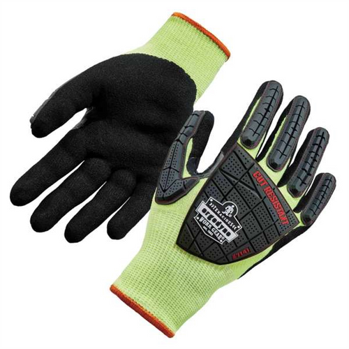 Ergodyne 7141 M Lime Nitrile-Coated DIR Level 4 Cut-Resis Gloves