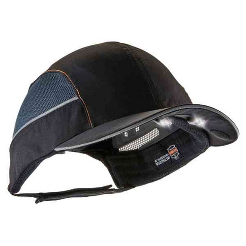 Ergodyne 8960 Short Brim Black Bump Cap w/ LED Lighting Tech Ergodyne 8960 Short Brim Black Bump Cap w/ LED Lighting Tech