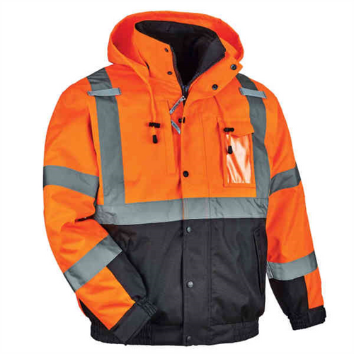 Ergodyne 8381 2XL Orange Type R Class 3 3-in-1 Bomber Jacket