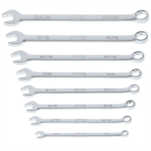 DeWalt TOUGHSERIES SAE Combination Wrench Set - 8 Piece DeWalt TOUGHSERIES SAE Combination Wrench Set - 8 Piece