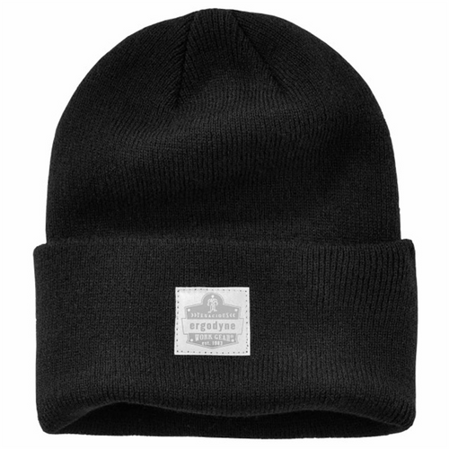 Ergodyne 6806 Black 6806 Cuffed Rib Knit Beanie Hat Ergodyne 6806 Black 6806 Cuffed Rib Knit Beanie Hat