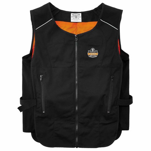 Ergodyne 6255 S/M Black Lightweight Phase Change Cooling Vest Ergodyne 6255 S/M Black Lightweight Phase Change Cooling Vest