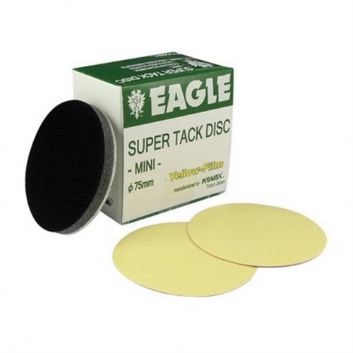Eagle Abrasives, Inc. KOVAX Yellow-Film 730-1500 Abrasive Disc, 3 in, 1500 Grit, Super-Tack Attachment, Yellow