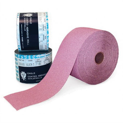 Eagle Abrasives, Inc. KOVAX Finkat 856-0080 File Sheet Roll, 2-3/4 in W x 20 m L, 80 Grit, P80-C Grade, Aluminum Oxide Abrasive