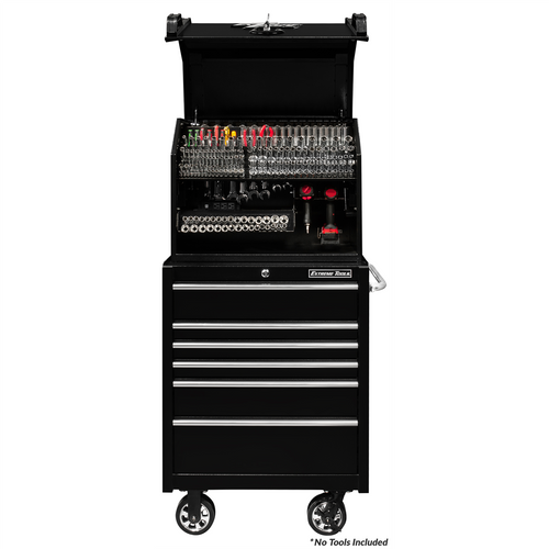 Extreme Tools PWS Series 30inW x 20in D Extreme Portable Workstation and 30in W x 25in D 6-Drawer Roller Cabinet Combo