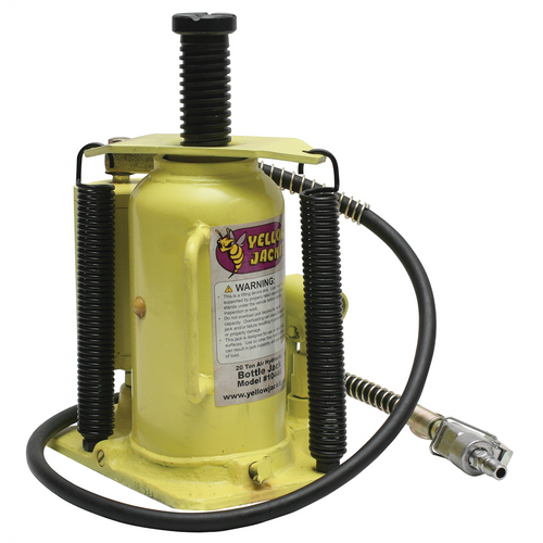 ESCO 20-Ton Air Hydraulic Bottle Jack-Yellowjackit ESCO 20-Ton Air Hydraulic Bottle Jack-Yellowjackit