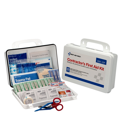 First Aid Only 25 Person Contractor First Aid Kit Plastic Case First Aid Only 25 Person Contractor First Aid Kit Plastic Case