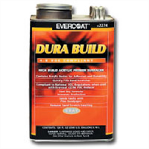 Fibre glass Evercoat 102274 Fast Drying Dura Build Acrylic Primer, 1 gal Round Can, Gray, 1200 sq-ft/gal Coverage