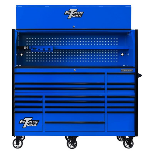 Extreme Tools RX Series 72" Pr Hutch & 19 Drwr Roller Cab Combo Extreme Tools RX Series 72" Pr Hutch & 19 Drwr Roller Cab Combo