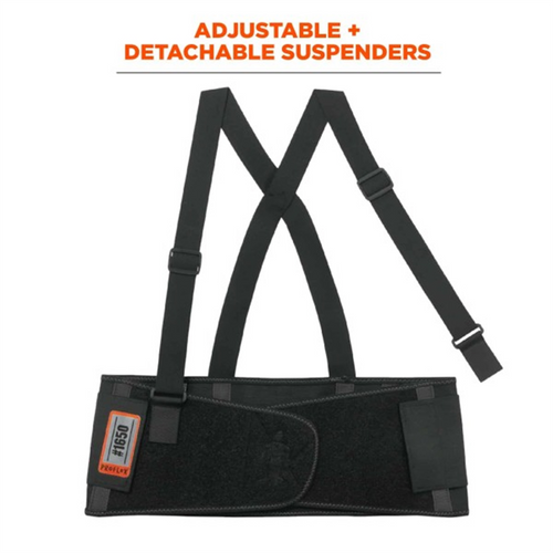 Ergodyne 1650 M Black Elastic Back Support Ergodyne 1650 M Black Elastic Back Support