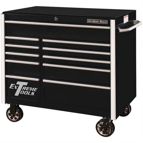 Extreme Tools Extreme Tools 41" 11-Drawer Roller Cabinet, Black Extreme Tools Extreme Tools 41" 11-Drawer Roller Cabinet, Black