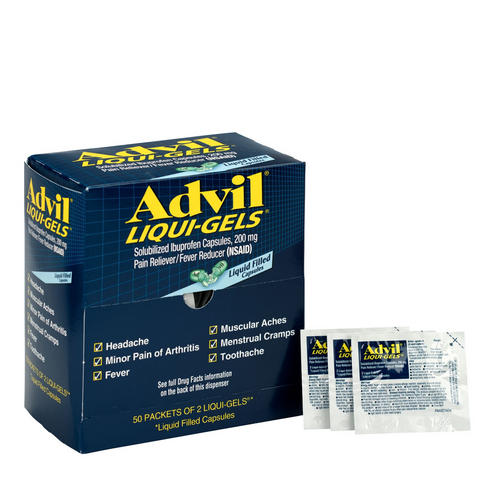 First Aid Only Advil LiquiGels 50x2/box