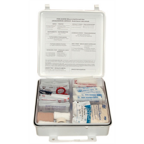 First Aid Only 50 Person OSHA First Aid Kit Plastic Case First Aid Only 50 Person OSHA First Aid Kit Plastic Case