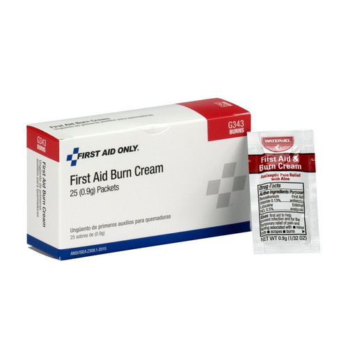 First Aid Only First Aid Burn Cream 25/box First Aid Only First Aid Burn Cream 25/box