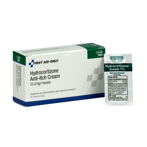 First Aid Only Hydrocortisone Cream 25/box First Aid Only Hydrocortisone Cream 25/box