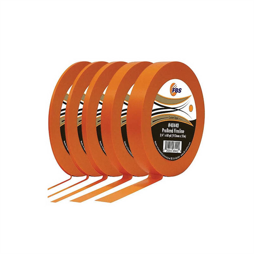 Distribution ProBand 48410 Fine Line Tape, 60 yd L x 1/8 in W, Polymer, Orange