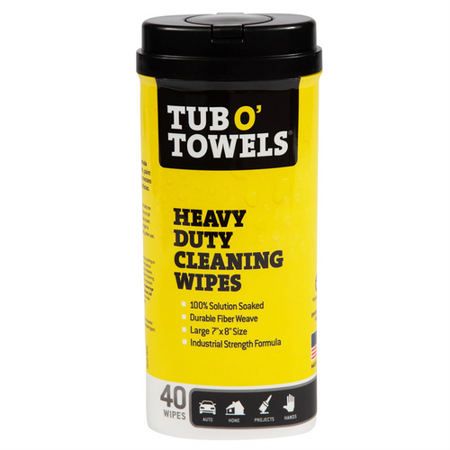 Tub O' Towels Tub O' Towels Heavy Duty Cleaning Wipes, 40 count Tub O' Towels Tub O' Towels Heavy Duty Cleaning Wipes, 40 count