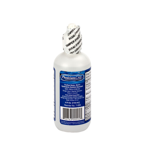 First Aid Only Eyewash Bottle Screw Cap 4 oz. First Aid Only Eyewash Bottle Screw Cap 4 oz.
