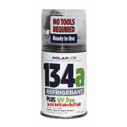 FJC R-134a refrigerant with UV leak detection dye - 12 oz