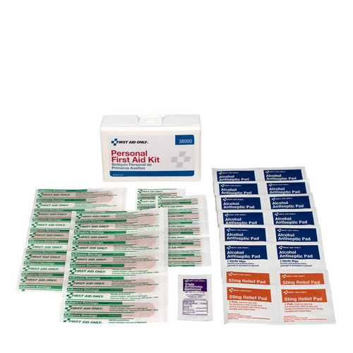 First Aid Only Personal First Aid Kit 38 Piece Plastic Case First Aid Only Personal First Aid Kit 38 Piece Plastic Case