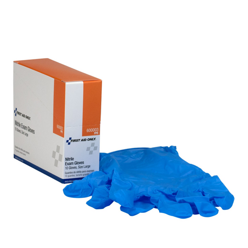 First Aid Only Nitrile Exam Gloves 5 Pairs/Box First Aid Only Nitrile Exam Gloves 5 Pairs/Box