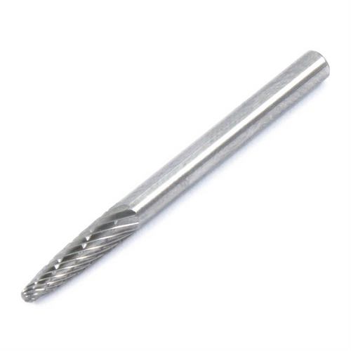 Forney Industries Tungsten Carbide Burr, 1/8 in Taper Shaped (SF-42)