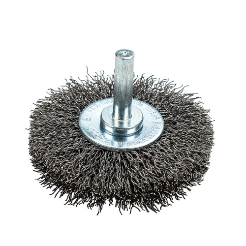 Forney Industries Command PRO Wire Wheel, Crimped, 2-1/2 in x .014 in x 1/4 in Shank