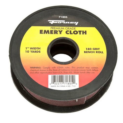 Forney Industries Emery Cloth Bench Roll, 180 Grit