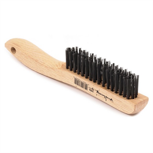Forney Industries Scratch Brush with Shoe Handle, Carbon, 4 x 16 Rows Forney Industries Scratch Brush with Shoe Handle, Carbon, 4 x 16 Rows