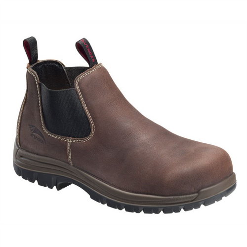 Avenger Foreman Romeo Series - Men's Mid Top Slip-On Boots - Composite Toe - IC|EH|SR|PR - Brown/Black - Size: 11.5M Avenger Foreman Romeo Series - Men's Mid Top Slip-On Boots - Composite Toe - IC|EH|SR|PR - Brown/Black - Size: 11.5M