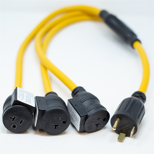 Firman Power Cord TT-30P to 3x5-20R 3ft Extension 10 AWG Firman Power Cord TT-30P to 3x5-20R 3ft Extension 10 AWG