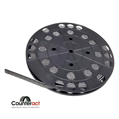 Counteract Steel Adhesive Wheel Weight Roll - Black Counteract Steel Adhesive Wheel Weight Roll - Black
