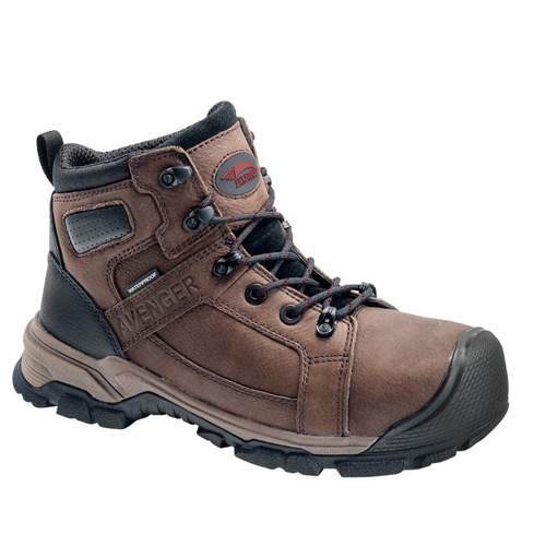 Avenger Ripsaw Series - Men's High-Top Boots - Aluminum Toe - IC|EH|SR|PR - Brown/Black - Size: 10.5W