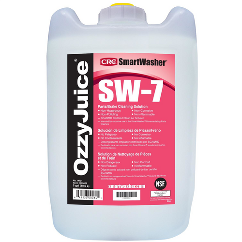 CRC Industries SmartWasher OzzyJuice SW-7 Parts/Brake Clean Solution, 5 Gallon
