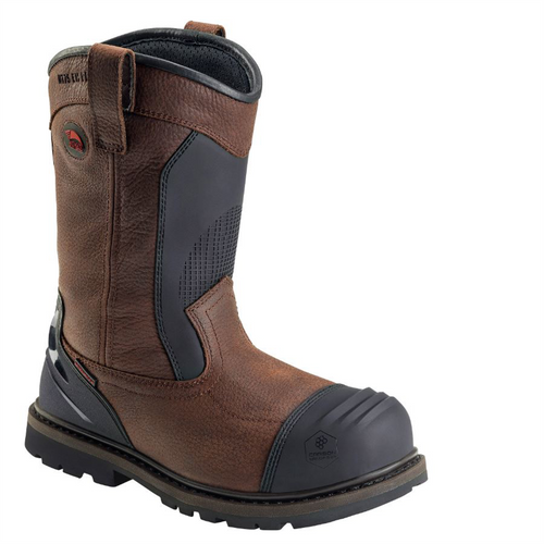 Avenger Hammer Wellington Series - Men's Boots - Carbon Nano-Fiber Toe - IC|EH|SR|PR|MT - Brown/Black - Size: 7M