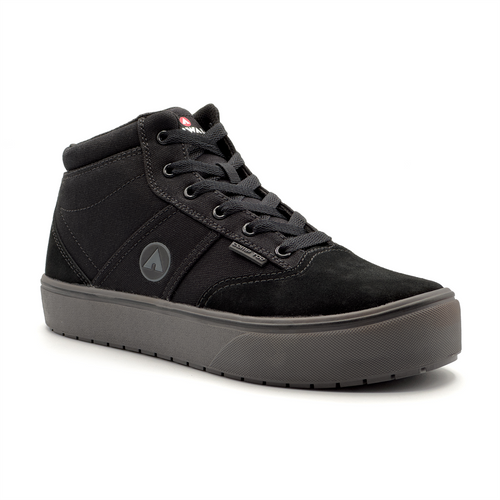 Airwalk Venice Mid - Men's - CT|EH|SF|SR - Black / Black - Size: 7.5 - 2E - (Extra Wide)