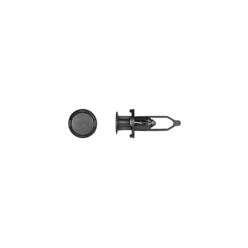 Disco Automotive Hardware 9327MT Push-Type Retainer, 28 mm L Stem x 23/64 in Hole, Nylon, Black