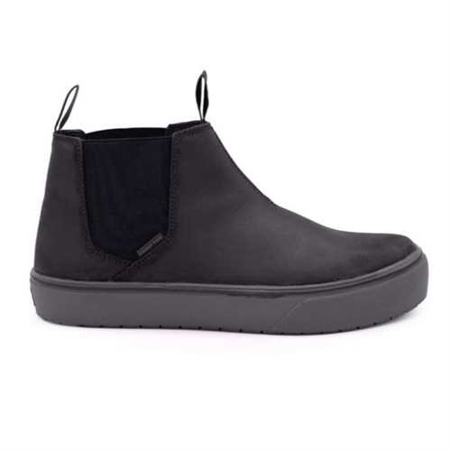 Airwalk AIRWALK - VENICE - Men's Leather Chelsea Slip On - CT|EH|SF|SR - Black / Forged Iron - Size: 10 - D - (Regular)