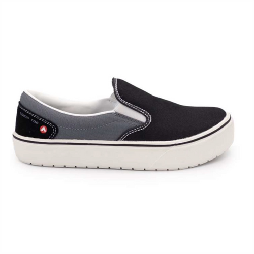 Airwalk AIRWALK - VENICE - Women's Canvas Slip On - CT|EH|SF|SR - Black / Castle Rock - Size: 11 - D - (Regular)