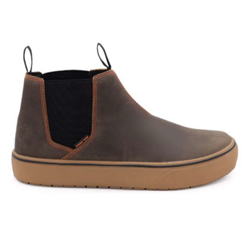 Airwalk AIRWALK - VENICE - Men's Leather Chelsea Slip On - CT|EH|SF|SR - Buffalo Crazy Horse / Gum - Size: 12 - 2E - (Extra Wide)
