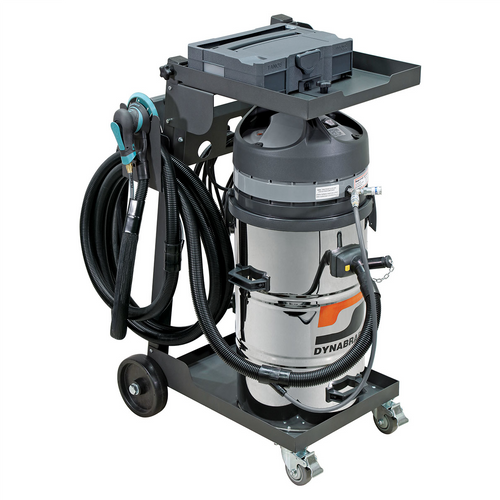 Dynabrade Automotive Mega-Raptor Vac&reg;Pro Pack Vacuum System: Vacuum Kit w/6" Extreme ROS & Cart, M-Class, 120v/60Hz, 15 Amp, 20 gal.